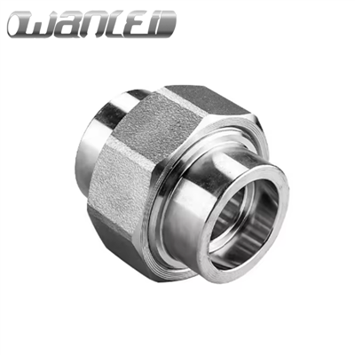 High Pressure Stainless Steel Pipe Union Threaded Socket Weld Fittings Galvanized Marine Grade Polished Industrial Connector